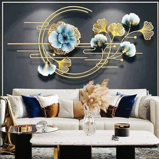 Floral Bail Metal Wall Art