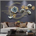 Floral Bail Metal Wall Art - front_view