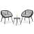 3 Piece Patio Rope Furniture Set - rear_view