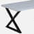 Helical Metal Coffee Table In White Colour - right_view