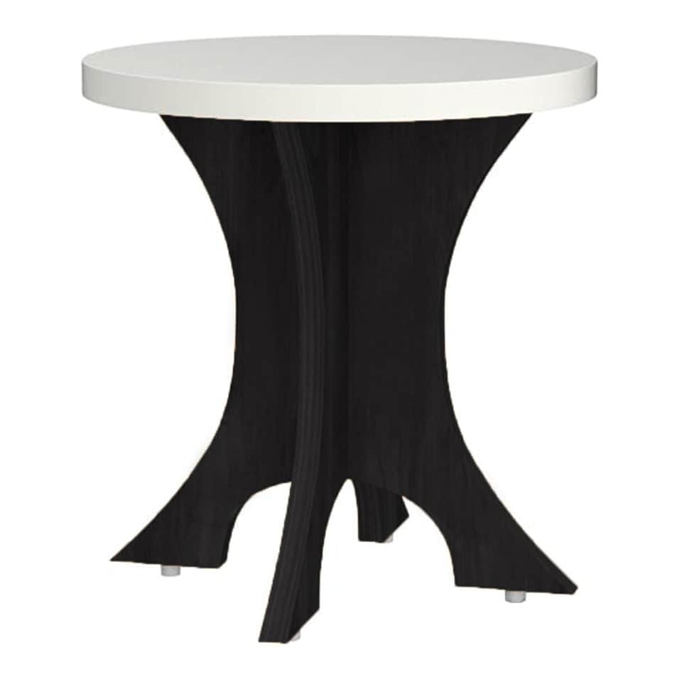 Antique Wood Side Table - top_view