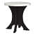 Antique Wood Side Table - top_view