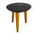 Memphis Wooden Round Stool - front_view
