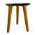 Memphis Wooden Round Stool - top_view