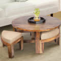 Dego Round 4 Seater Coffee Table Set - photo