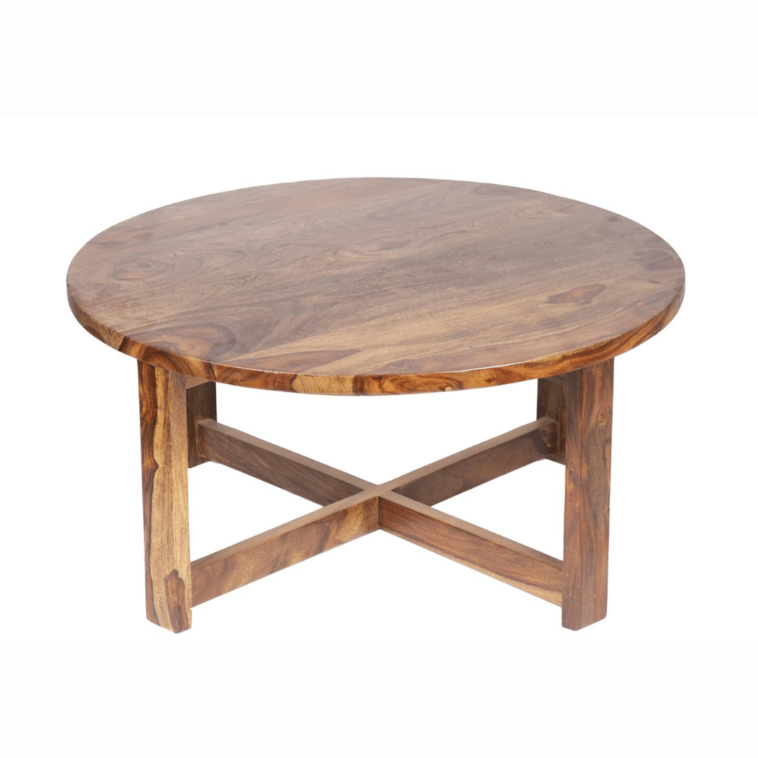 Dego Round 4 Seater Coffee Table Set - rear_view