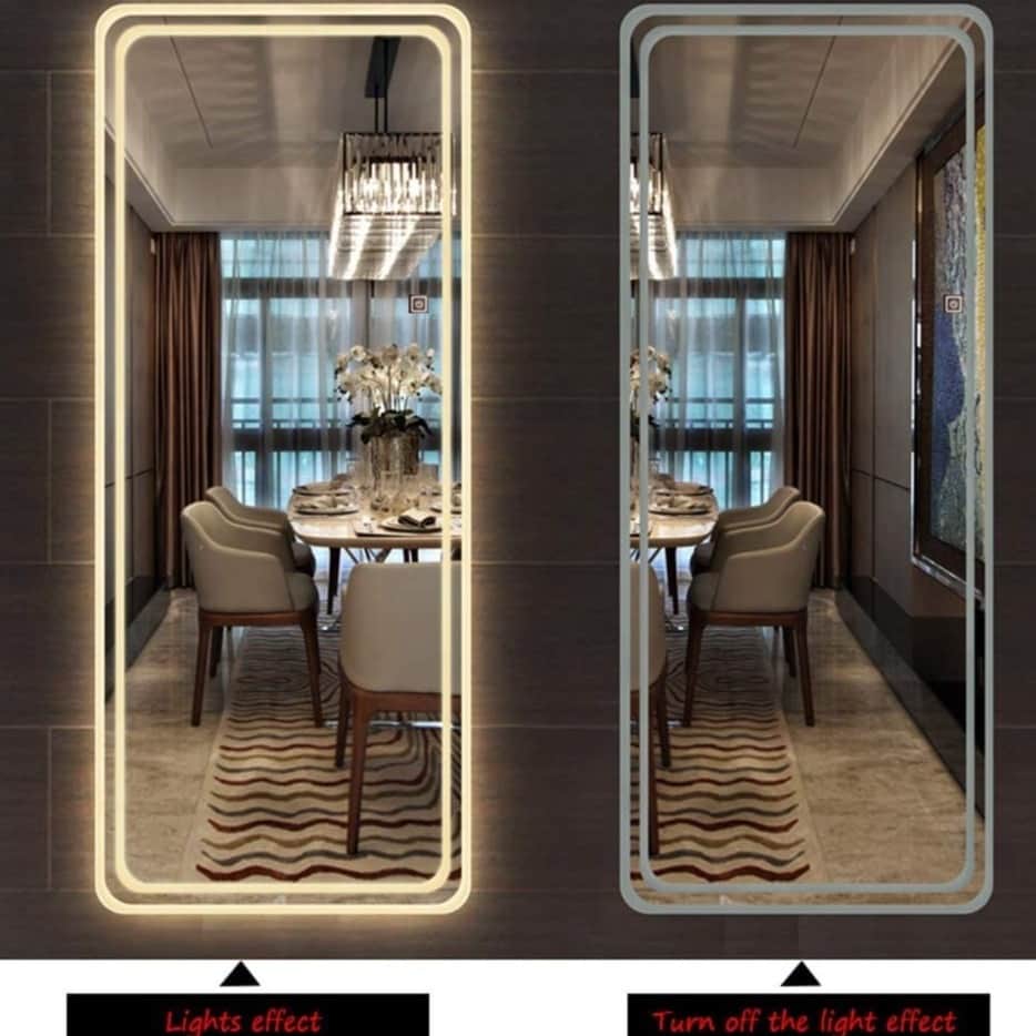 Orleans Rectangular LED Mirror - top_view