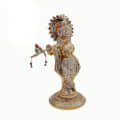 Lord Krishna Playing Flute Standing Idol - top_view