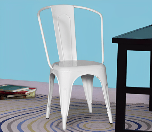 Bristol White Metal Chair