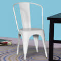 Bristol White Metal Chair - photo