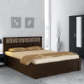 Morgen King Size Bed in Vermont Finish with Box Storage - photo