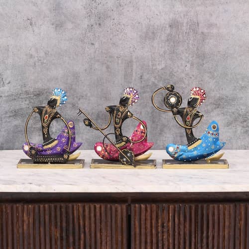 Nagpuri Muscians Figuring Set of 3