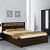 Morgen King Size Bed with Storage in Brazilian Walnut Finish - photo