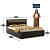 Morgen King Size Bed with Storage in Brazilian Walnut Finish - front_view