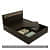 Morgen King Size Bed with Storage in Brazilian Walnut Finish - rear_view