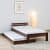 Pure Sheesham Wooden Single Bed - photo