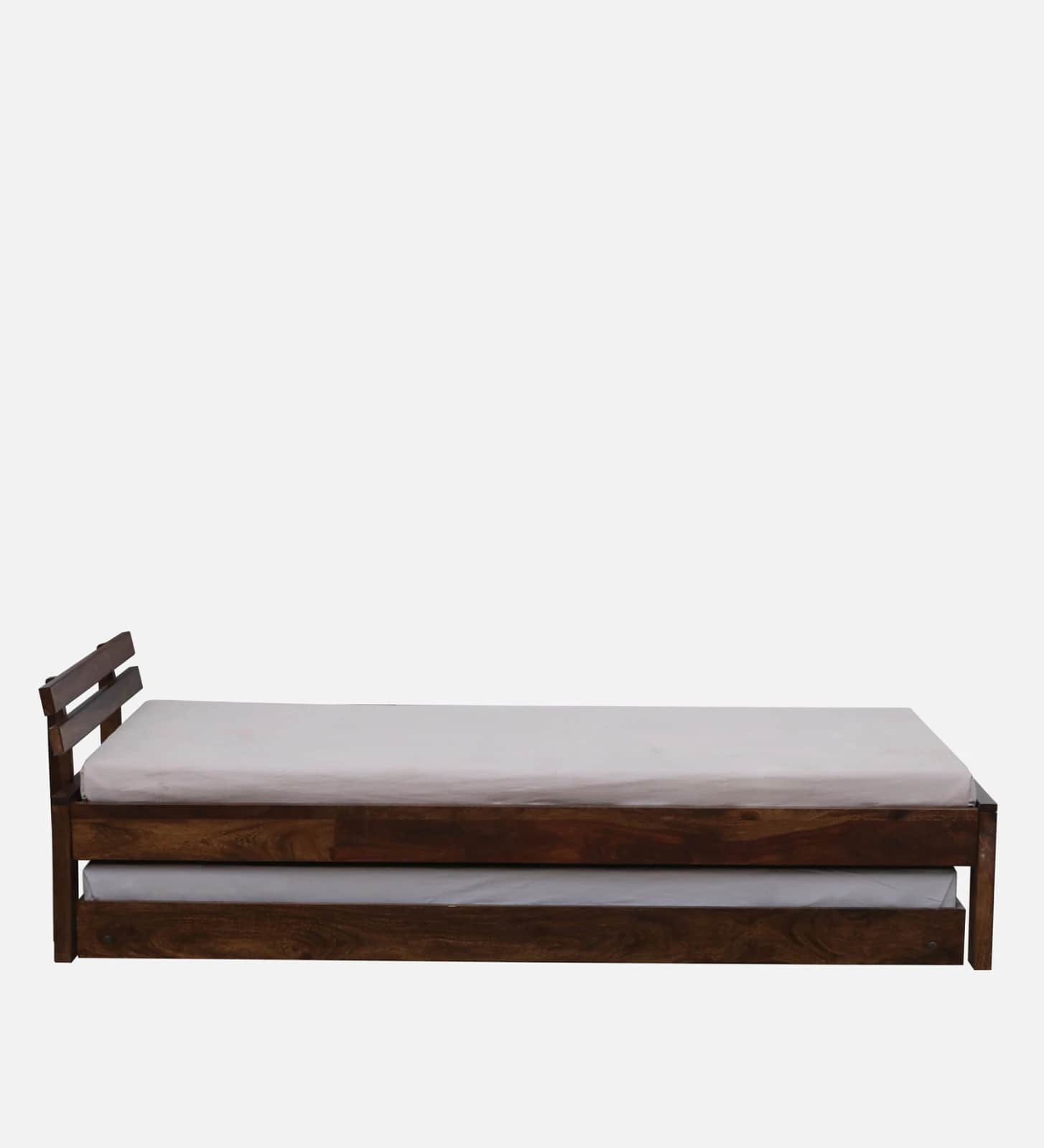 Pure Sheesham Wooden Single Bed - rear_view