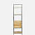 Eric Solid Wood Book Shelve In Natural Finish - front_view