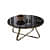 Serene Round Metal Coffee Table - top_view