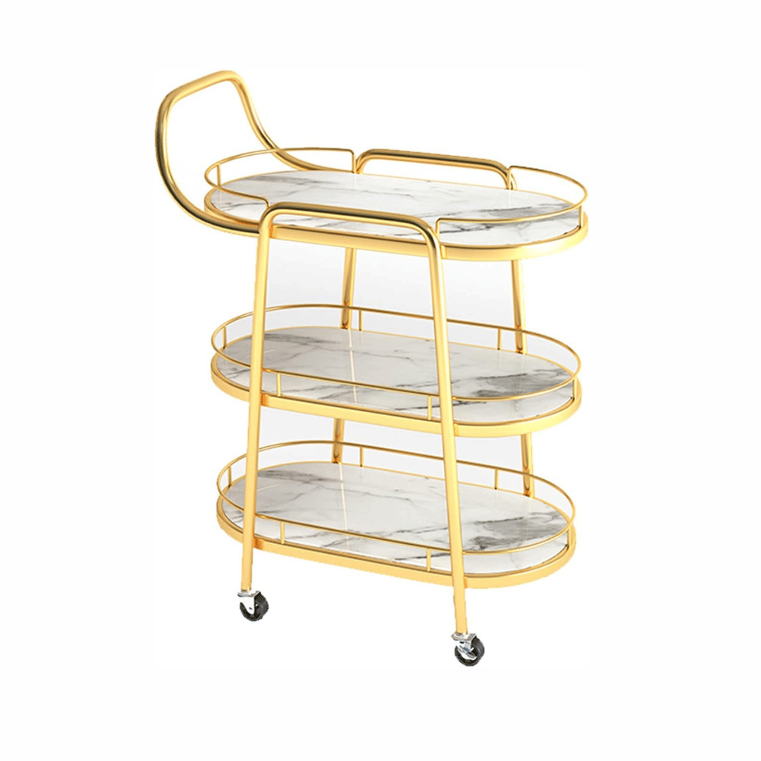 3 Layers Serving Trolley - rear_view
