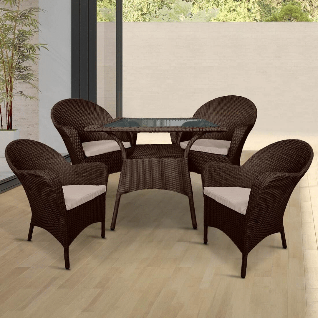 4+1 Outdoor furniture Chair Set With Cushions