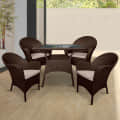 4+1 Outdoor furniture Chair Set With Cushions - photo