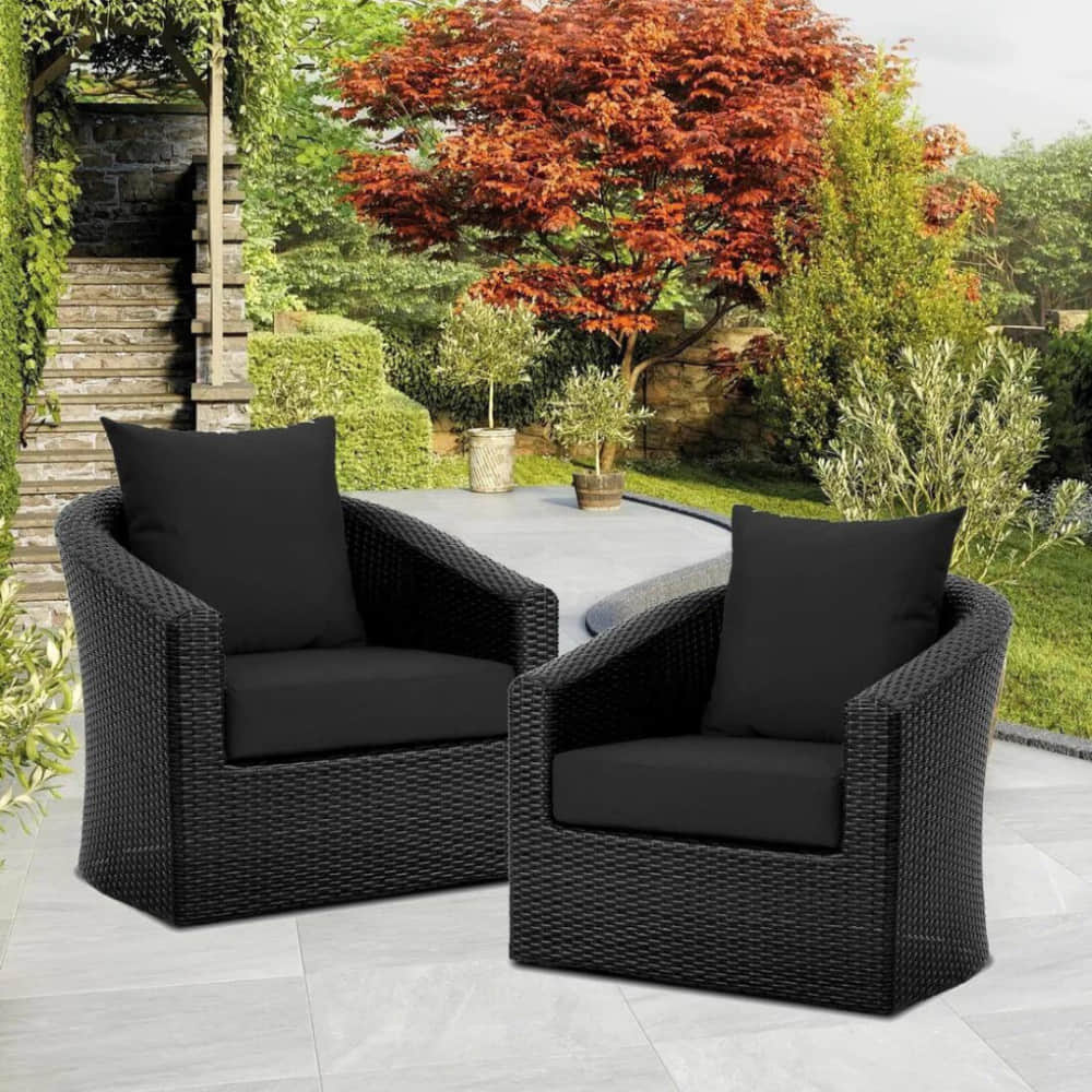 Bistro Outdoor Wicker Sofa Set - photo