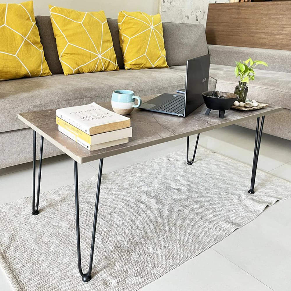 Engineered Wood Rectangular Centre Coffee Table - photo