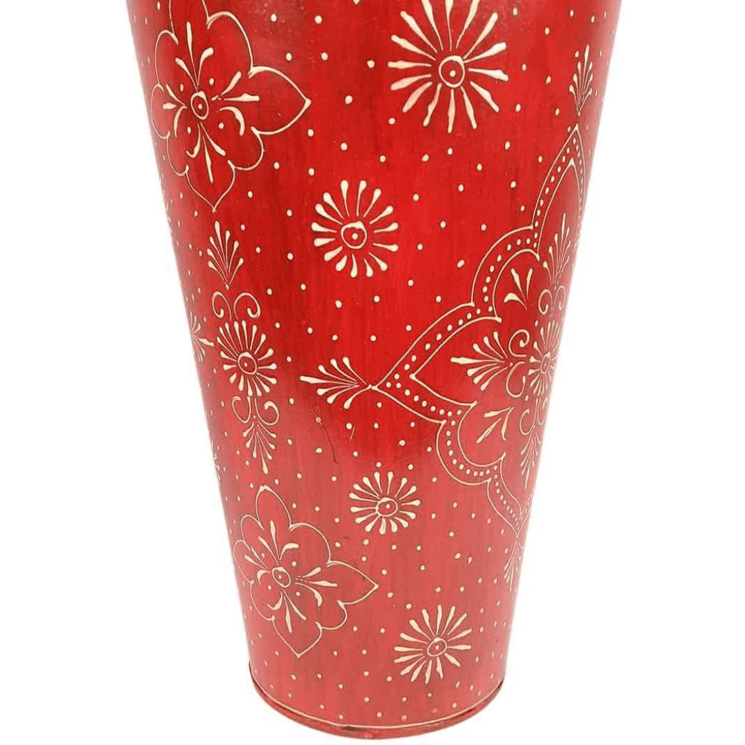 Handcrafted Decorative Flower Vase - top_view