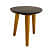 Memphis Wooden Round Stool - left_view