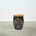 Hand Painted Sitting Iron Stool - photo