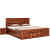 Pluto Solid Wood King Size Bed With Storage - left_view
