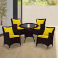 Veranda Wicker Outdoor Table With Chair Sets - photo