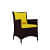 Veranda Wicker Outdoor Table With Chair Sets - top_view