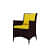 Veranda Wicker Outdoor Table With Chair Sets - rear_view