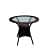 Veranda Wicker Outdoor Table With Chair Sets - left_view