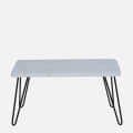 Repid Metal Coffee Table in White - front_view