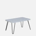 Repid Metal Coffee Table in White - top_view