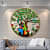 Vintage Metal Radha Krishna Wall Art - front_view