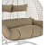 2 Seater Swing Chair for Garden with Cushion and Stand - left_view