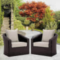 Neoxy Outdoor Wicker Sofa Set in Brown - photo