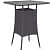 Barcelona 4+1 Bar Chair Set Furniture Wicker Waving  with Cushions - top_view