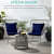 1 Seater Coffee Table Set I Furniture Rope Chair with Cushion - photo