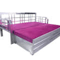 Steel Sofa Cum Bed with Hydraulic Storage - front_view