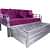 Steel Sofa Cum Bed with Hydraulic Storage - left_view