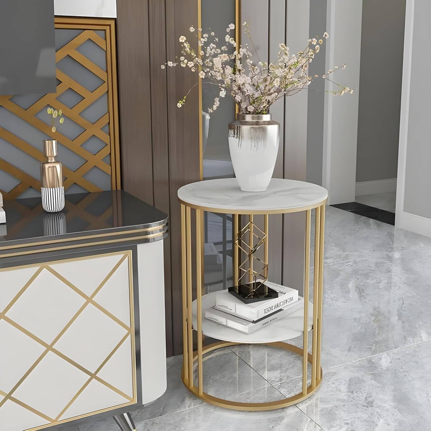 Nexon Round Modern Side Table