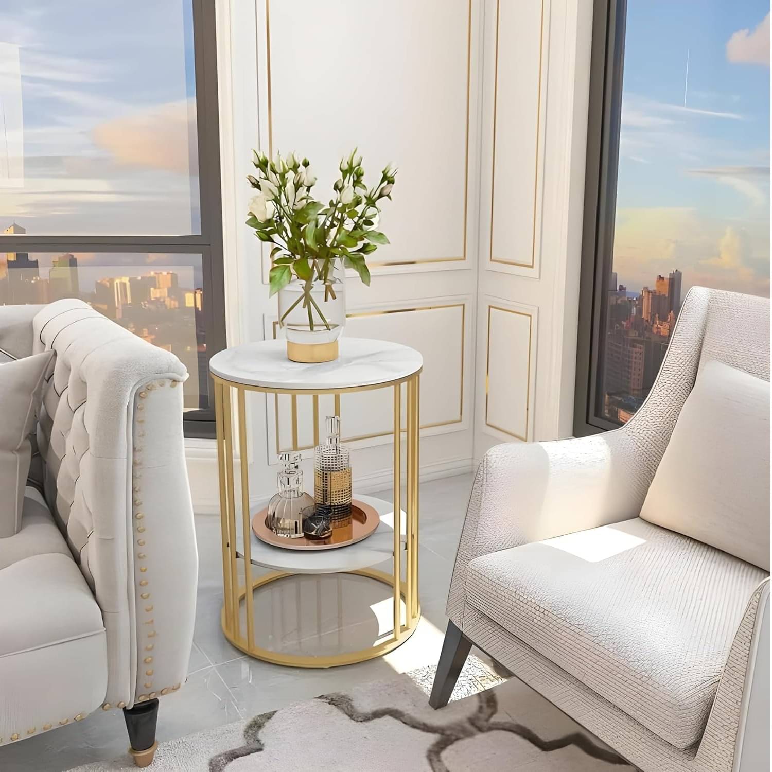 Nexon Round Modern Side Table