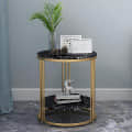 Nexon Metal-Gold Side Table - rear_view