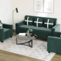Neoxy Wood fabric 3+1+1 sofa set - photo