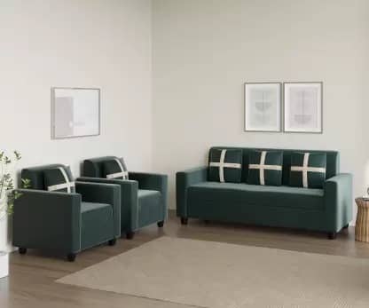 Neoxy Wood fabric 3+1+1 sofa set